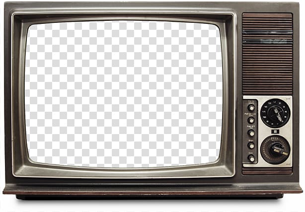 Television High fidelity, Old TV , powered-on vintage TV transparent background PNG clipart