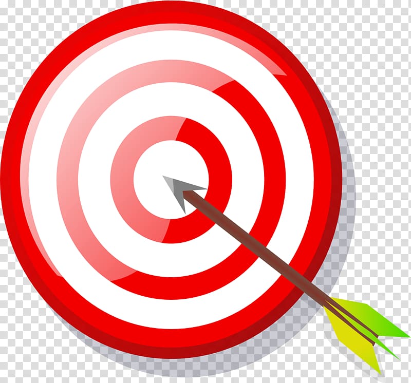 the arrow hit the target transparent background PNG clipart
