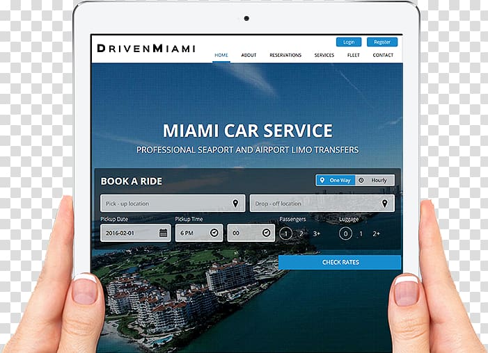 Driven Miami Limo Service / Black Car Smartphone Limousine Computer Software, private car service miami transparent background PNG clipart