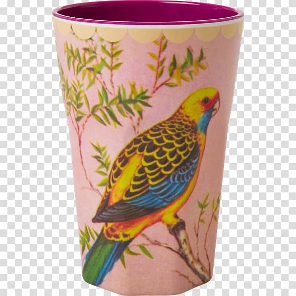 Melamine Budgerigar Cupcake Mug, Rice Terrace watercolor transparent background PNG clipart