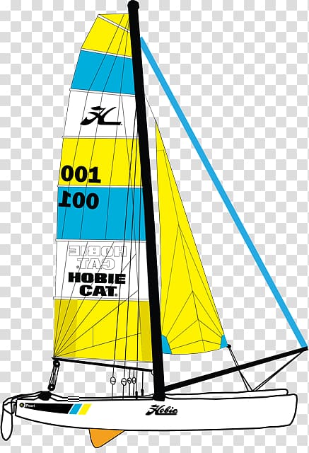 Hobie Cat Catamaran Sailboat Spinnaker, sail cat transparent background PNG clipart