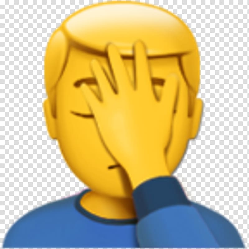 Transparent Background Facepalm Emoji Png / Emojipedia facepalm iphone ...