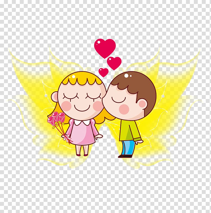 Kissing traditions Emoticon , Kiss doll transparent background PNG clipart