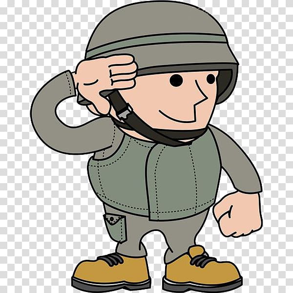 Soldier Salute Army Cartoon, The man of salute transparent background PNG clipart