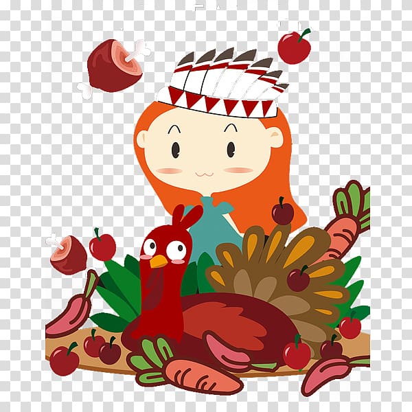 Turkey Thanksgiving , Thanksgiving Cartoon Creative transparent background PNG clipart