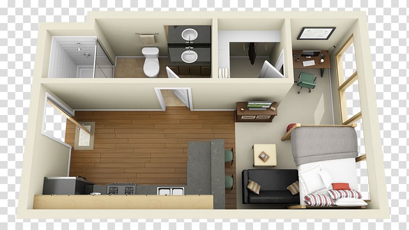 Floor plan House Studio apartment, house transparent background PNG clipart