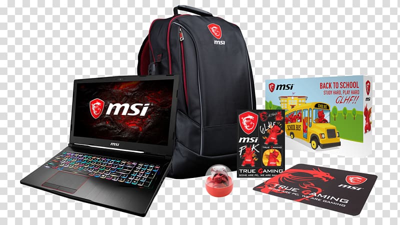 Laptop MSI Micro-Star International GeForce Overclocking, Laptop transparent background PNG clipart