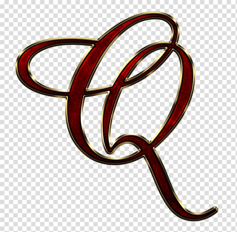 red letter Q illustration, Capital Letter Q Red transparent background PNG clipart
