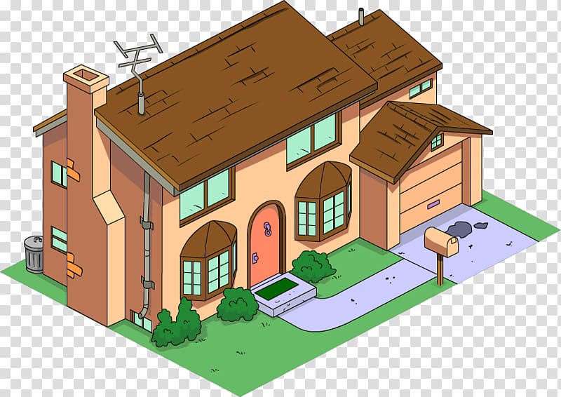 The Simpsons: Tapped Out The Simpsons Game Homer Simpson The Simpsons house Marge Simpson, building transparent background PNG clipart