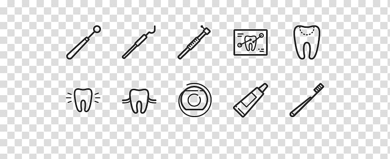 Dentistry Icon, Teeth small icon transparent background PNG clipart