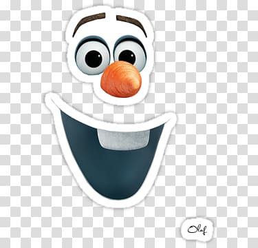 Olaf Face Snowman Drawing Template, Face transparent background PNG clipart