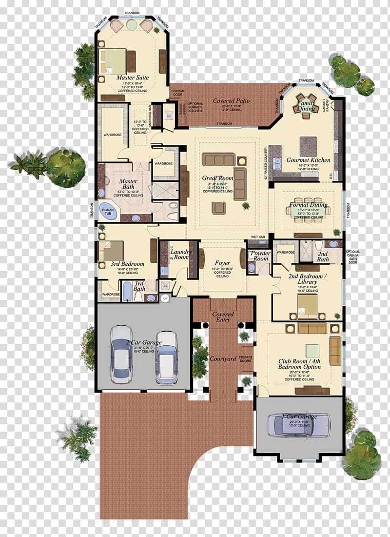 Delray Beach The Bridges Floor plan Room, beach collection transparent background PNG clipart