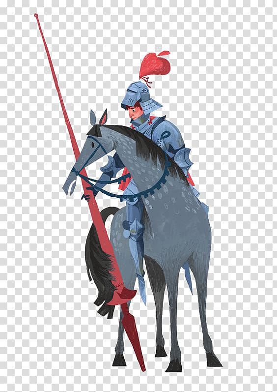 Drawing Behance Cartoon Illustration, knight transparent background PNG clipart