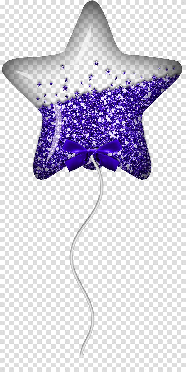 Balloon , Blue crystal star Real transparent background PNG clipart