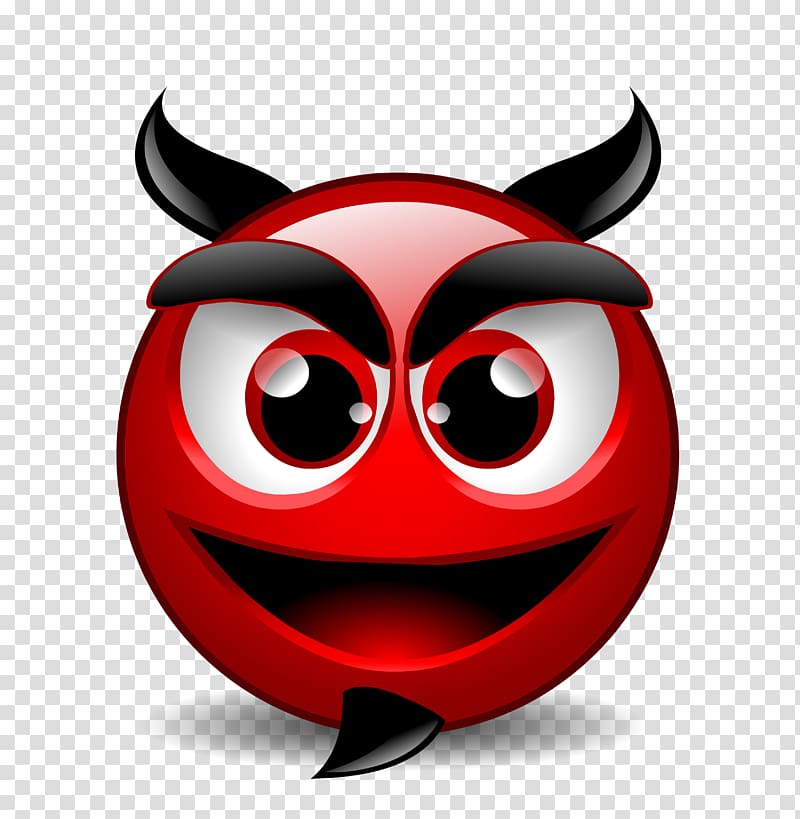 red emoji , Smiley Emoticon Emoji Devil Animation, smile transparent background PNG clipart