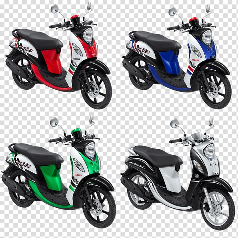 Yamaha Mio Fuel injection Fino Motorcycle Yamaha Vino 125, motorcycle transparent background PNG clipart