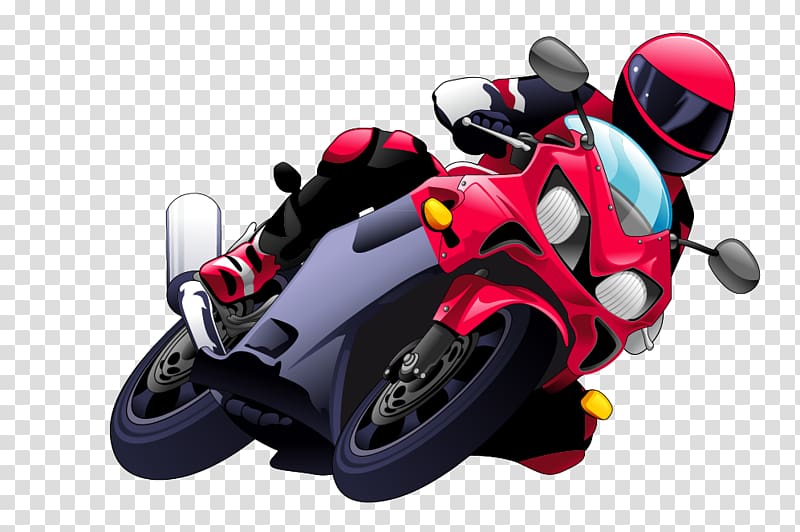 Motorcycle helmet Car Motorcycle racing, Cartoon motorcycle transparent background PNG clipart