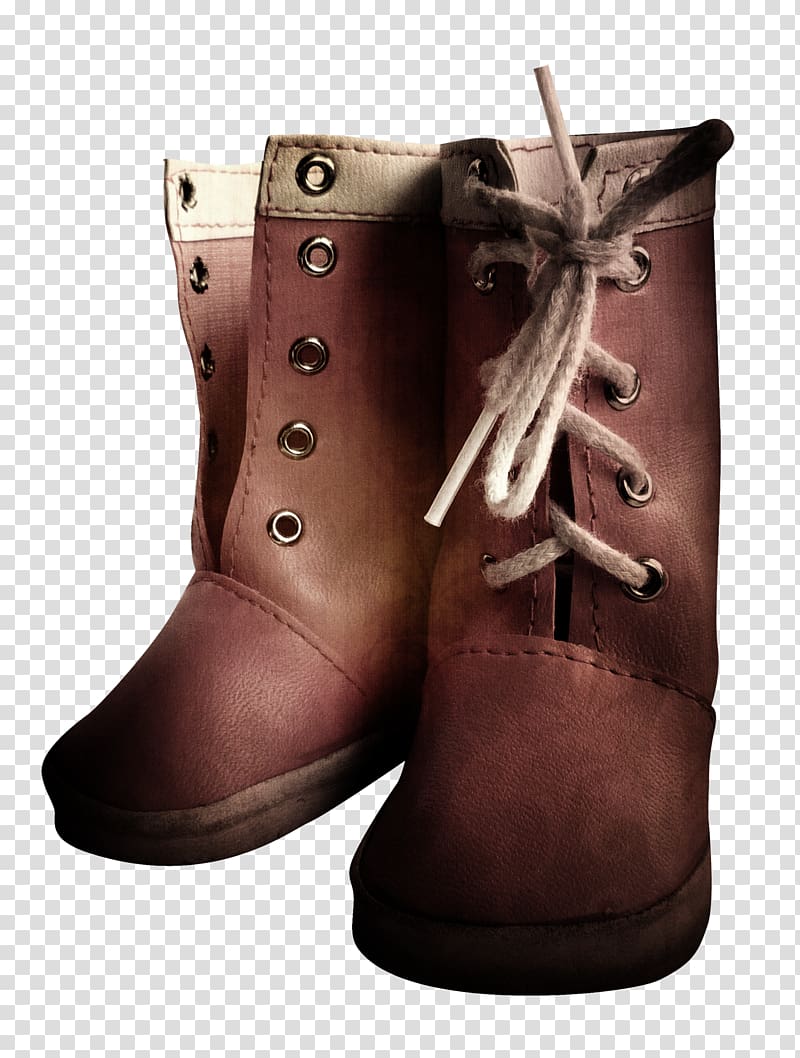 Snow boot Shoe Footwear Purple, Beautiful brown boots transparent background PNG clipart