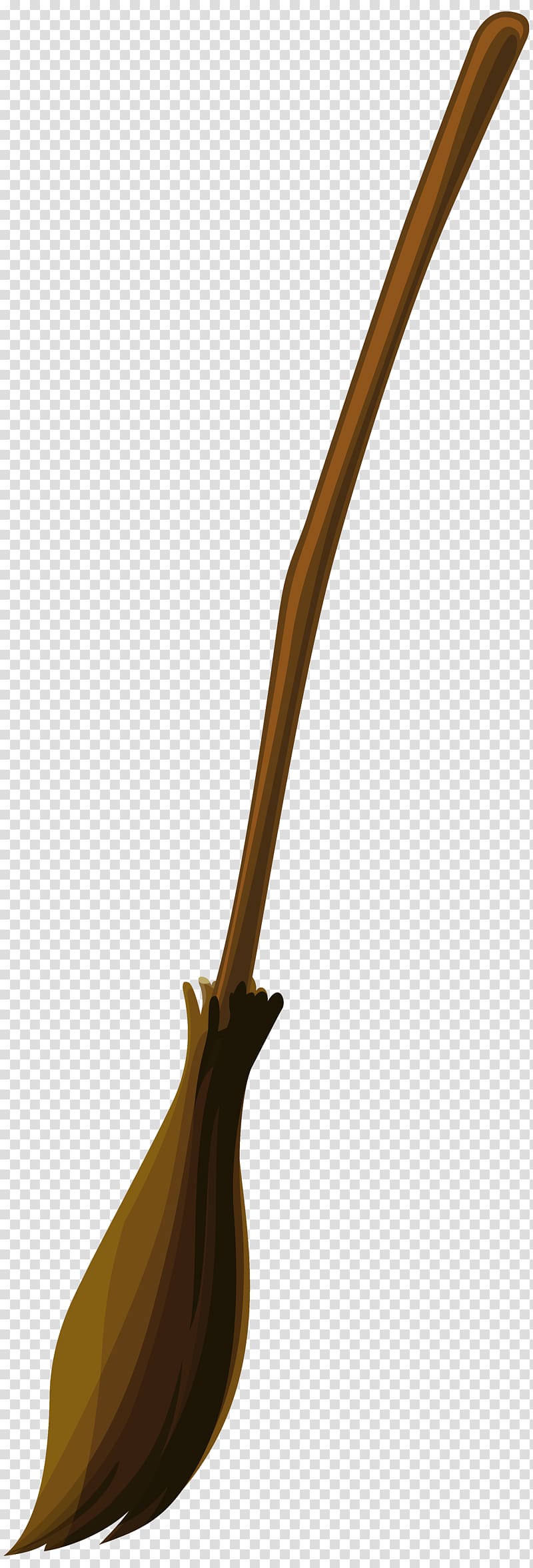 brown broomstick illustration, Halloween Witch Broom transparent background PNG clipart