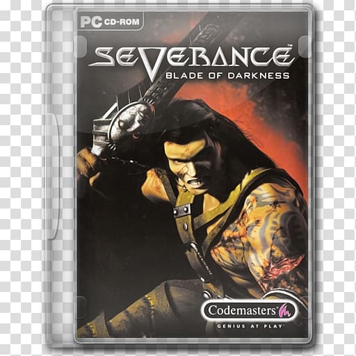 Severance Blade of Darkness PC CD-ROM case, action figure pc game film, Severance Blade of Darkness transparent background PNG clipart