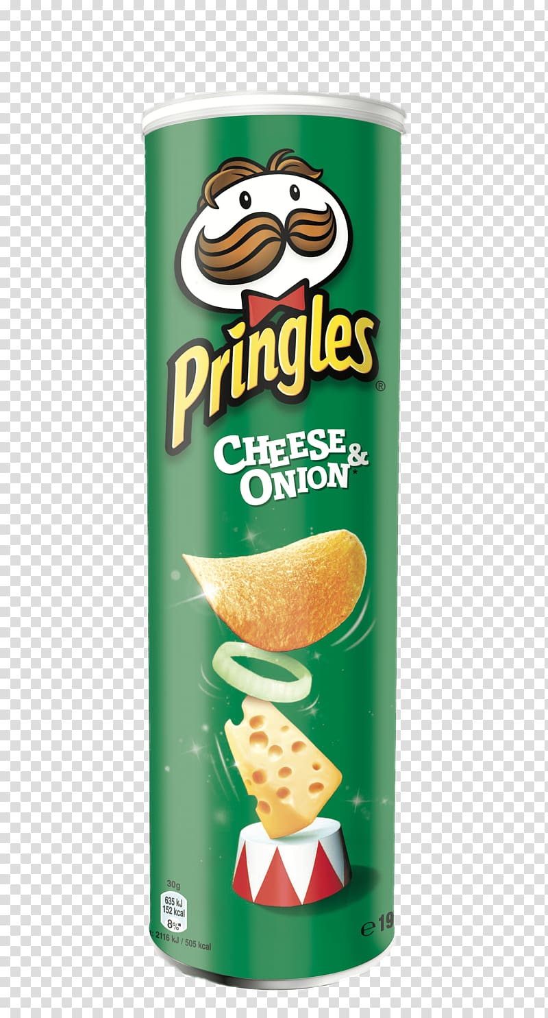 green Pringles cheese and onion container, Pringles Cheese&onions transparent background PNG clipart