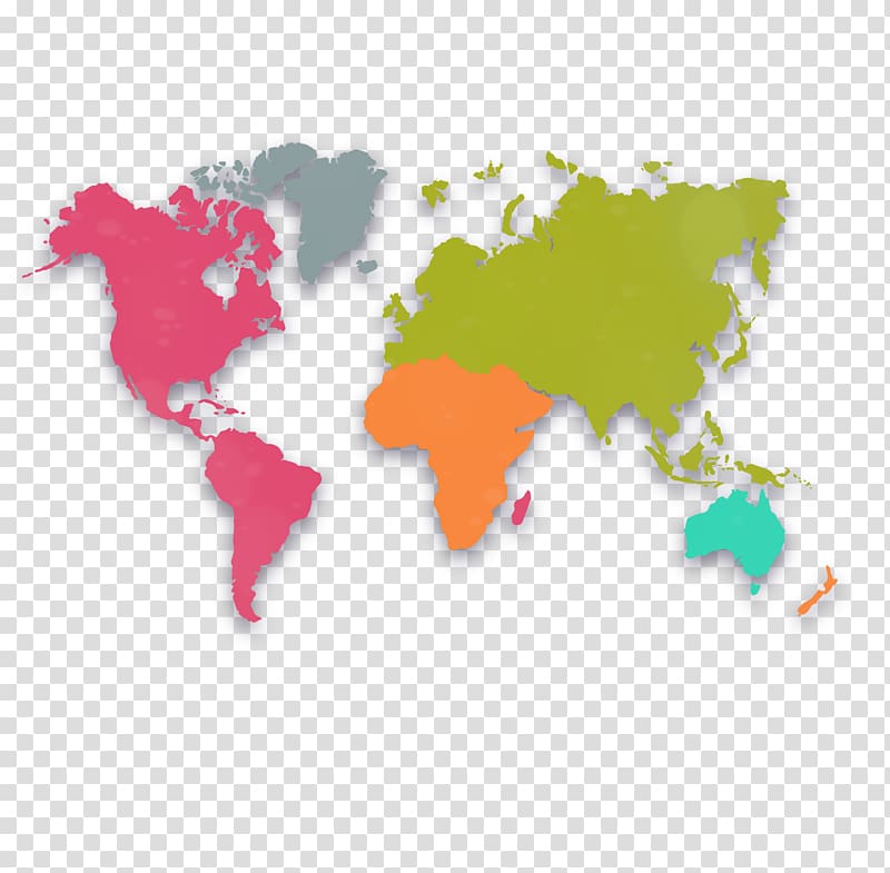 World map Globe , Colorful map transparent background PNG clipart