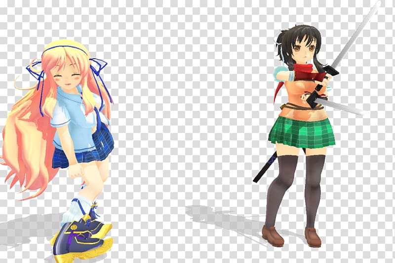 3D modeling MikuMikuDance Senran Kagura: Estival Versus Digital art, model transparent background PNG clipart