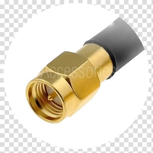 SMA connector Coaxial cable Aerials Electrical cable LTE, Sma Connector transparent background PNG clipart