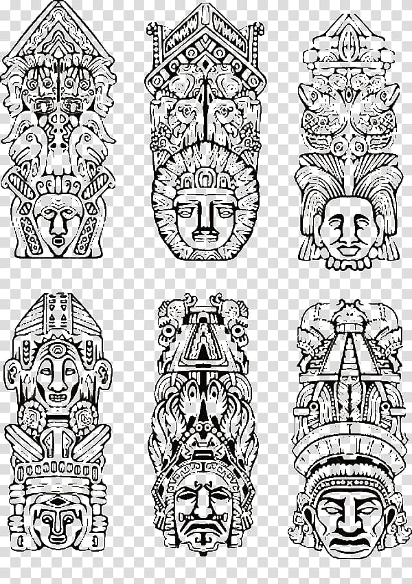 Totem pole Native Americans in the United States Visual arts by indigenous peoples of the Americas Coloring book, Indigenous Resistances Day transparent background PNG clipart