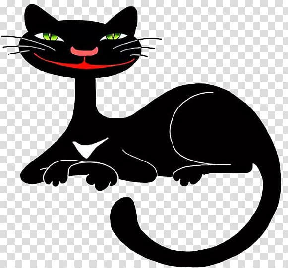 Black cat Breed Drawing Кошечка, Cat transparent background PNG clipart