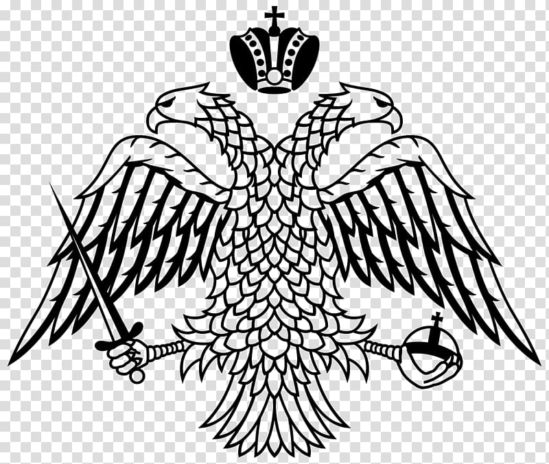 Byzantine Empire Double-headed eagle Coat of arms , eagle transparent background PNG clipart