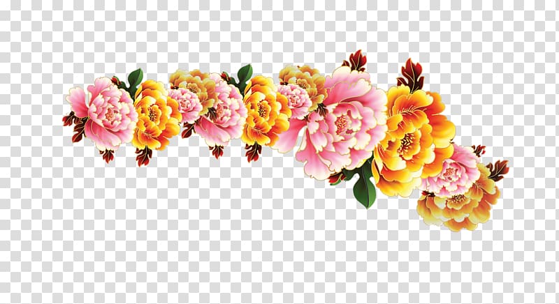 Floral design Cut flowers Flower bouquet Artificial flower, Peony elements Figure transparent background PNG clipart