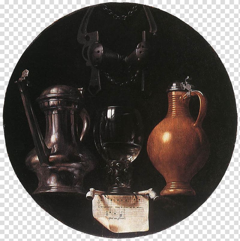 Rijksmuseum Emblematic Still Life with Flagon, Glass, Jug and Bridle Painting Painter, still life transparent background PNG clipart