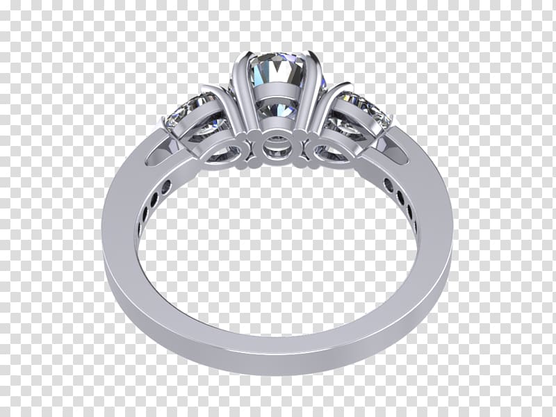 Wedding ring Silver Body Jewellery, jewelry model transparent background PNG clipart