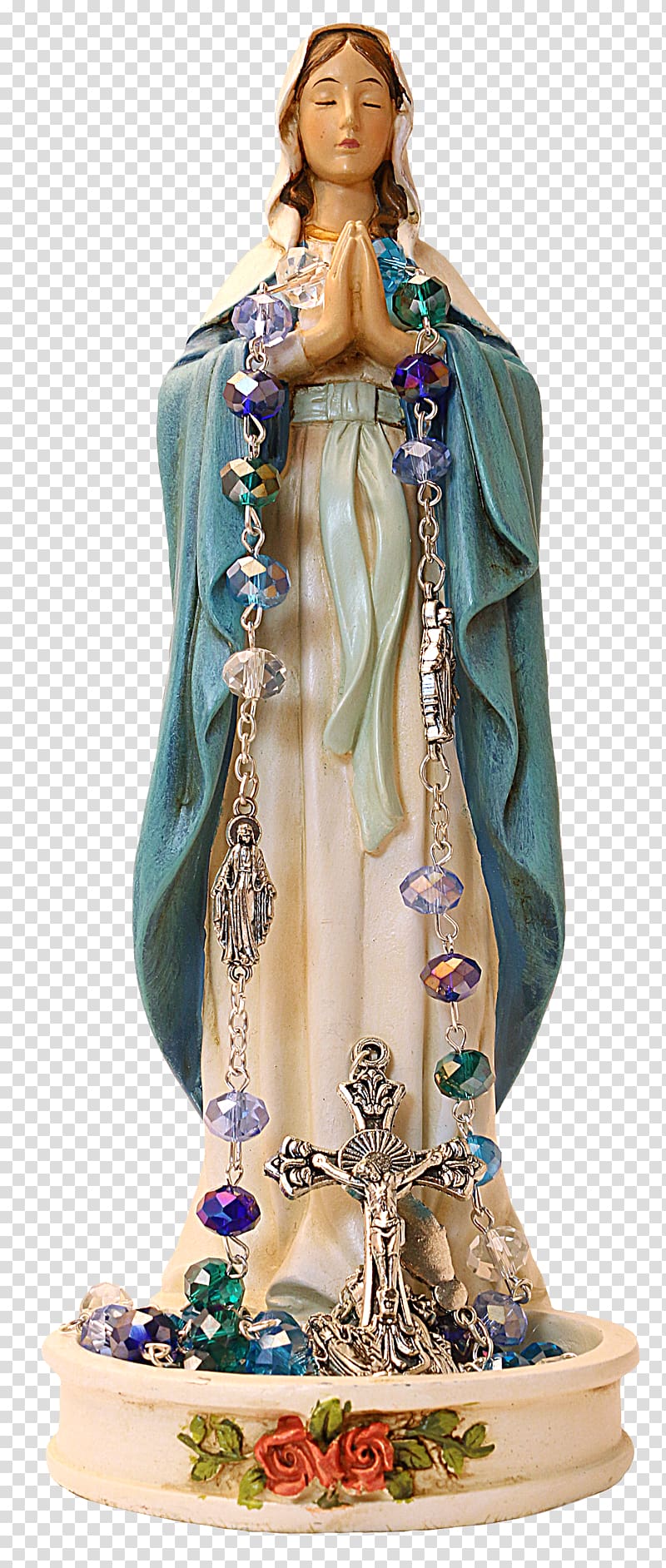 Mary Statue Madonna and Child Our Lady of Guadalupe Rosary, Mary transparent background PNG clipart