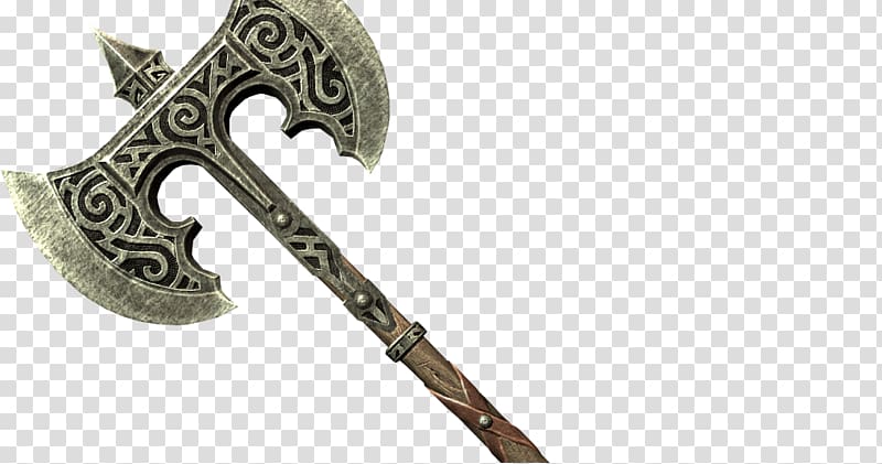 The Elder Scrolls V: Skyrim Oblivion Battle axe Weapon, P transparent background PNG clipart