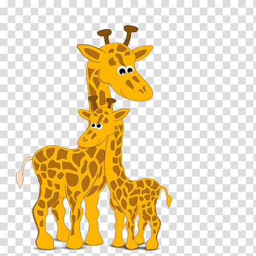 Mothers Day Poster Cartoon, Cute giraffe transparent background PNG clipart