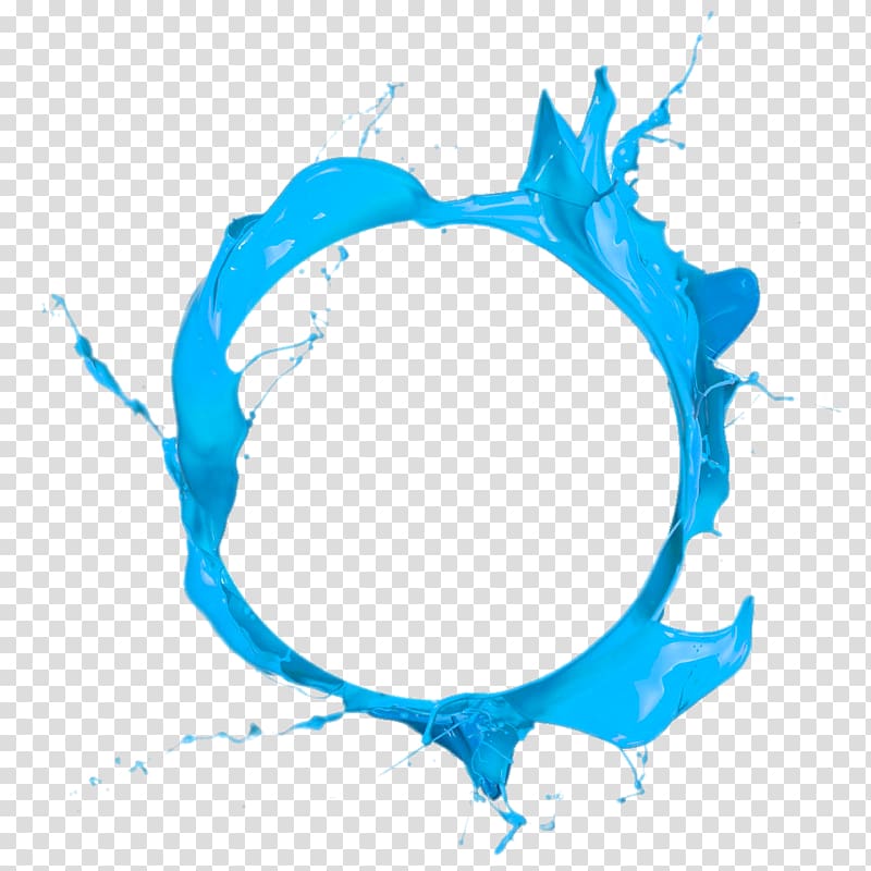 Circle Paint Blue , Blue circle paint, round blue liquid transparent background PNG clipart