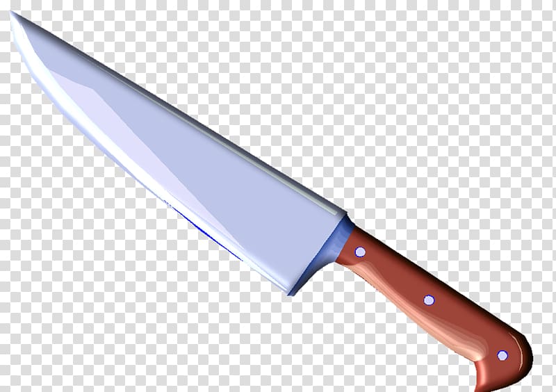 brown handled knife illustration, Butcher knife Kitchen Knives , knives transparent background PNG clipart