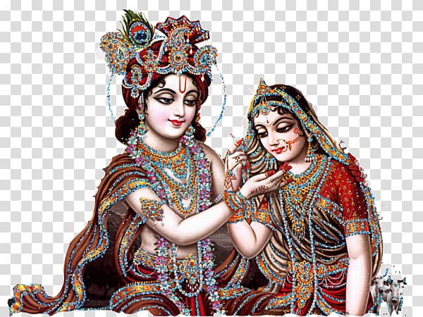 Hindu God painting, Radha Krishna Desktop , krishna transparent background PNG clipart