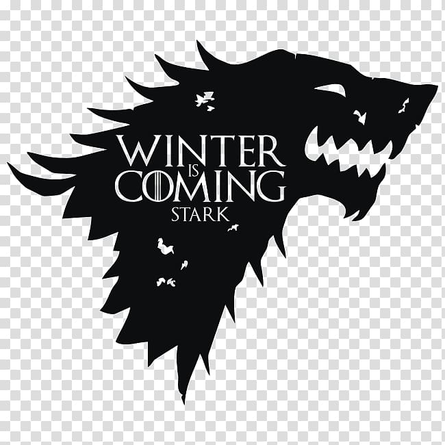 Wall decal Sticker House Stark Winter Is Coming, house stark transparent background PNG clipart