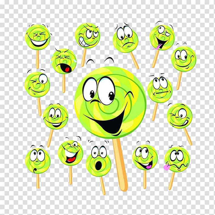 Lollipop Cartoon , Happy lollipop transparent background PNG clipart