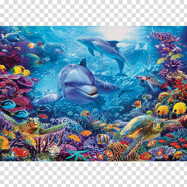 Jigsaw Puzzles Ravensburger Underwater Coral reef Force of Nature, others transparent background PNG clipart