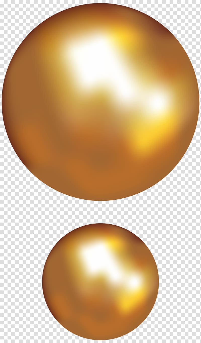 Sphere Material Orange Egg , Gold Pearls transparent background PNG clipart