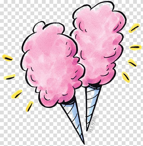 Cotton candy Food , Cartoon ice cream transparent background PNG clipart