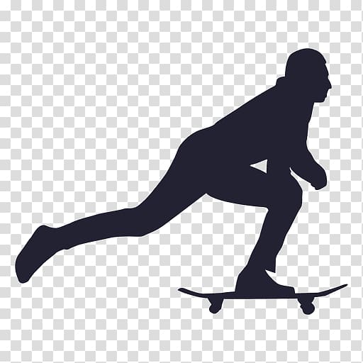 Skateboarding Silhouette, skateboard transparent background PNG clipart