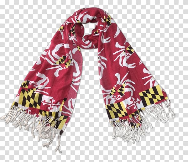 Scarf Baltimore Clothing Hutzler\'s Shawl, red flag exquisite pattern transparent background PNG clipart