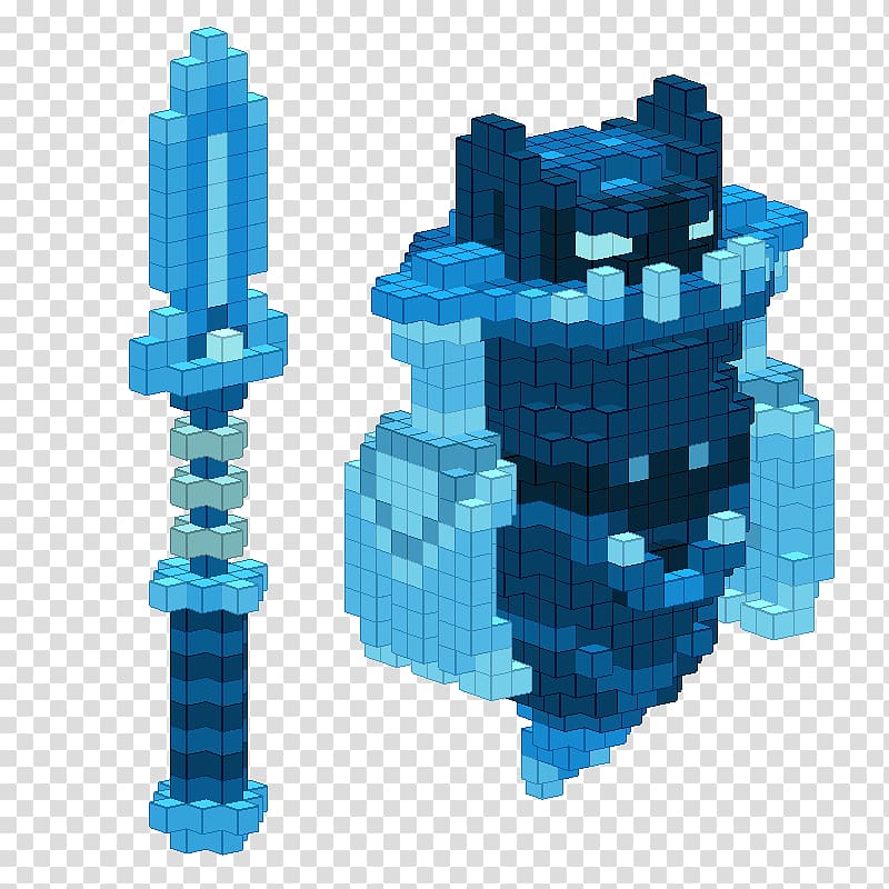 Voxel Cube World Pixel art Trove, ice cube collection transparent ...