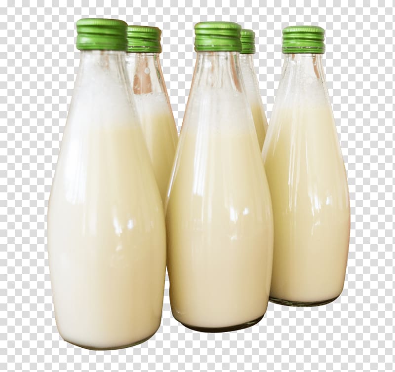 Raw milk Soy milk Milk bottle, milk transparent background PNG clipart