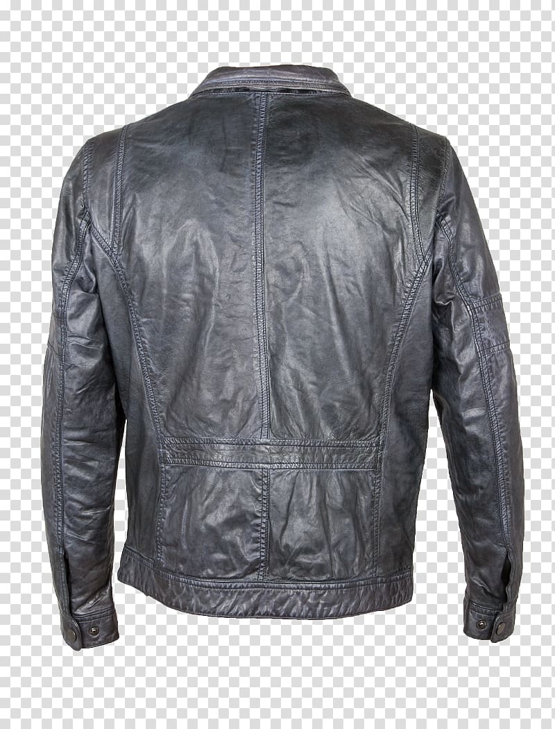 Leather jacket, dusty blue transparent background PNG clipart